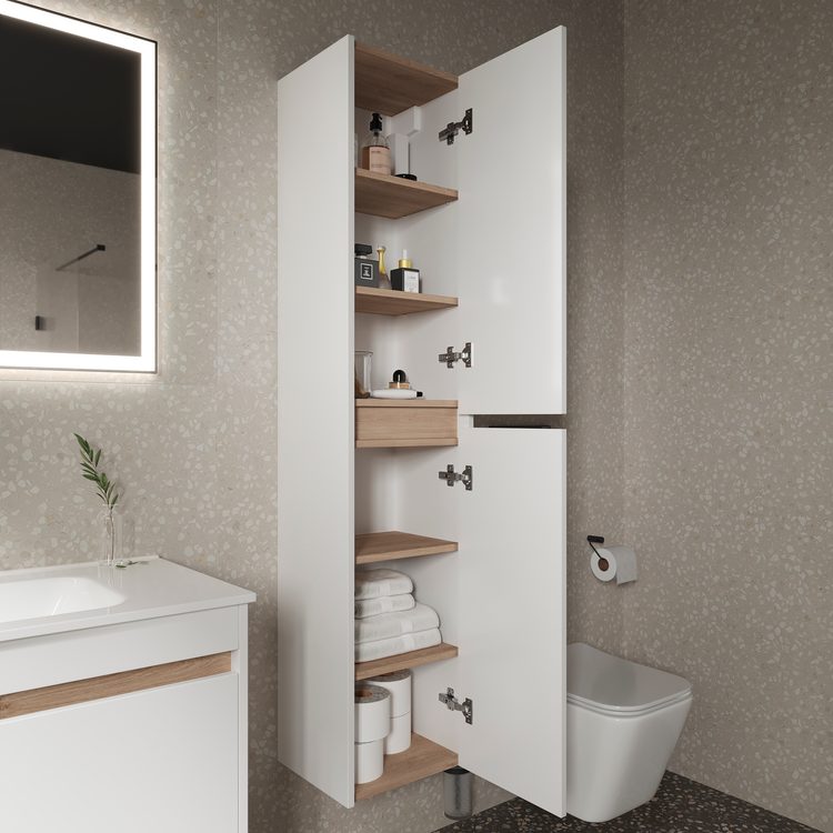 Шкаф подвесной Sancos Smart PSM35W, белый глянцевый
